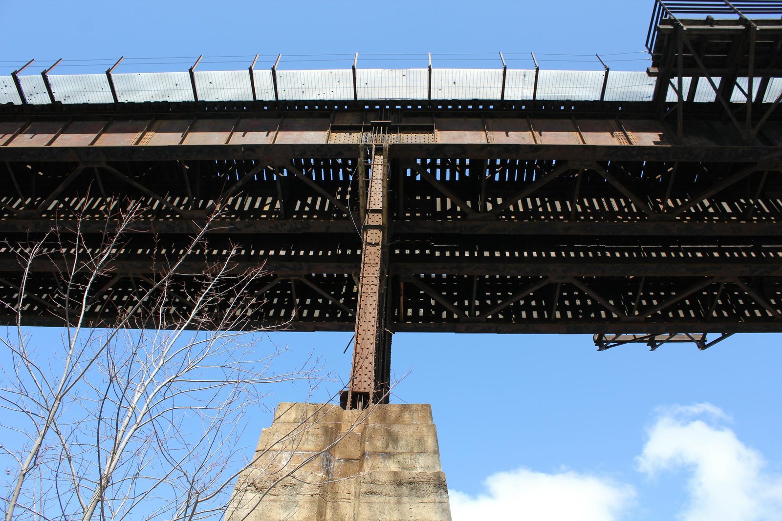 Bent above west pier (pier #5)